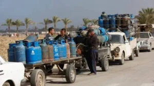 إسرائيل تتيح إدخال 16% فقط من احتياجات الفلسطينيين من غاز الطهي